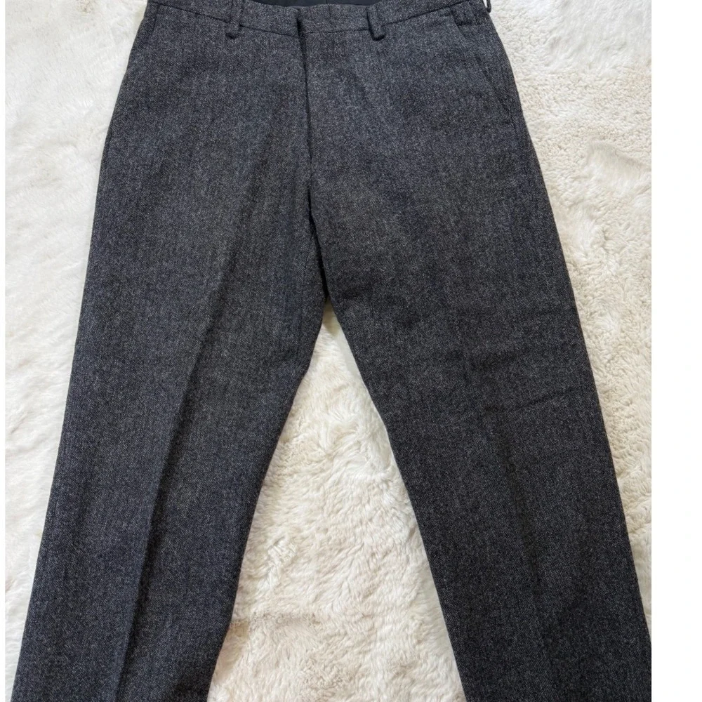 J.Crew Ludlow Suit 40R 31x34 Grey Moon British Herringbone Wool Yorkshire Tweed